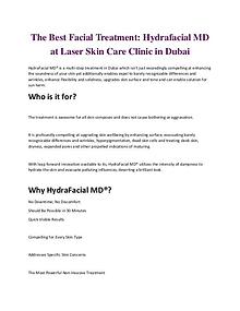Hydrafacial Treatment in Dubai