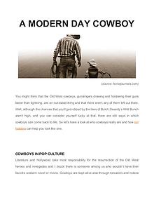 A Modern Day Cowboy