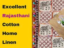 Excellent Rajasthani Cotton Home Linen