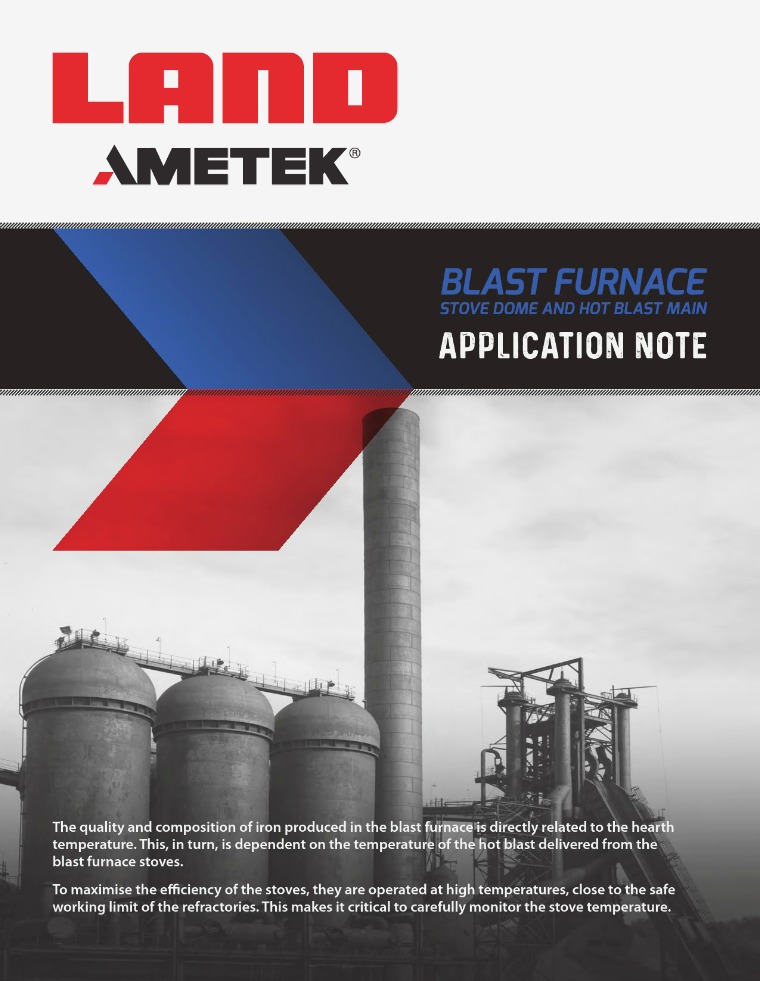 Application Note: Note Blast Furnace Temperature Measurement Application Note Blast Furnace Temperature Measure