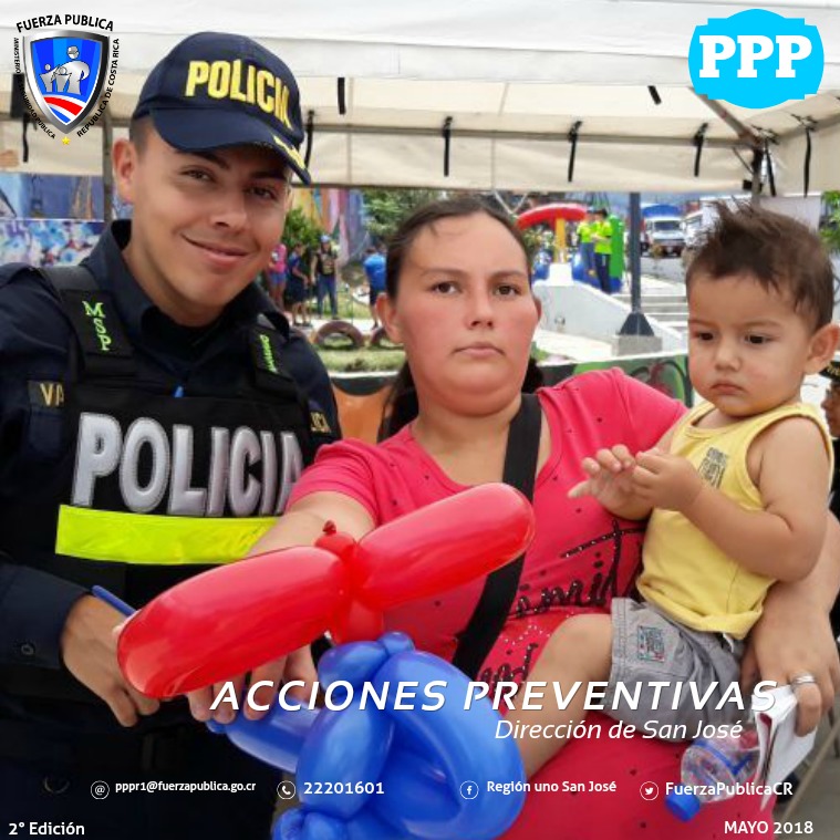 actividades preventivas san josé Acciones Preventivas San José Fuerza publica CR