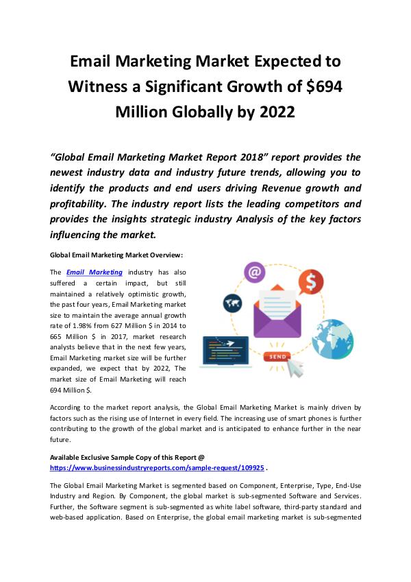 Email Marketing Market 2018 - 2022
