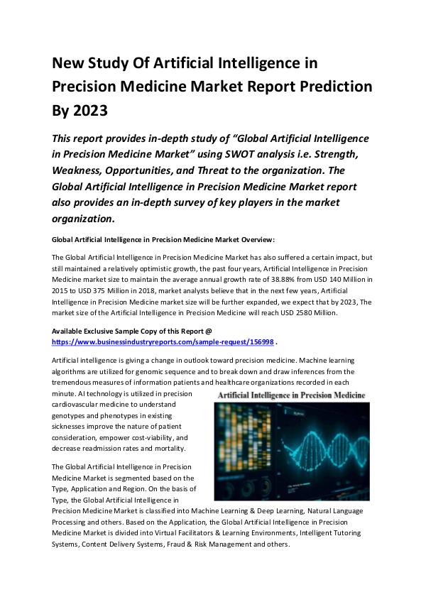 Global Artificial Intelligence in Precision Medici