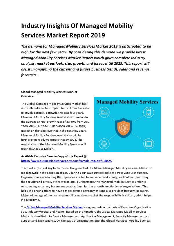 Global Managed Mobility Services Market Report 201
