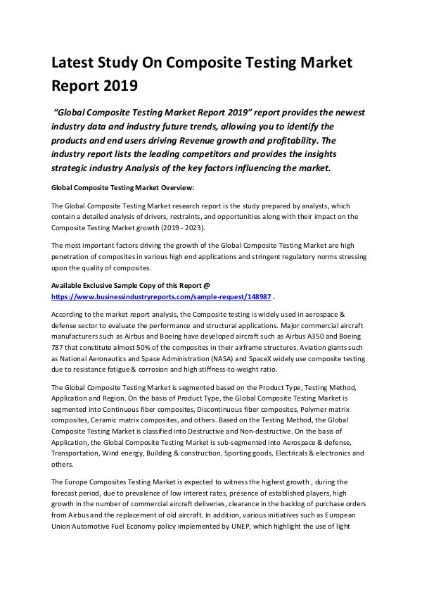 Global Composite Testing Market Report 2019-conver