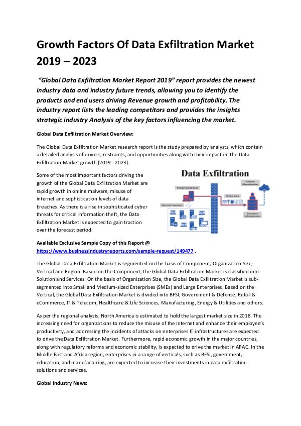 Market Research Reports Global Data Exfiltration Market 2019 - 2023-conver