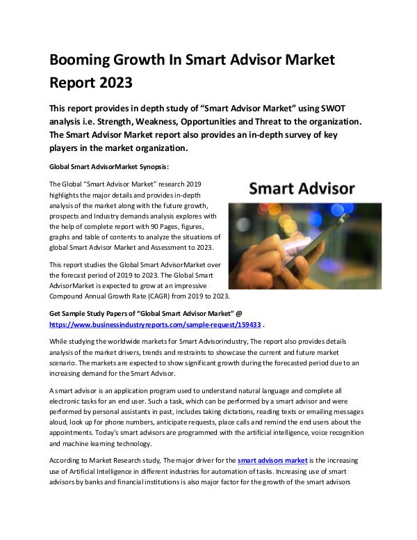 Market Research Reports Global Smart Advisor Market Report 2019-converted