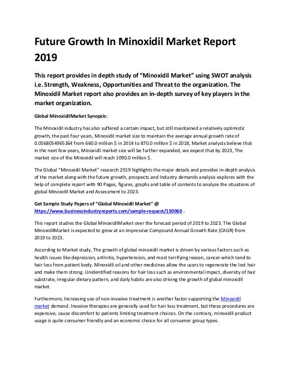 Global Minoxidil Market Report 2019-converted