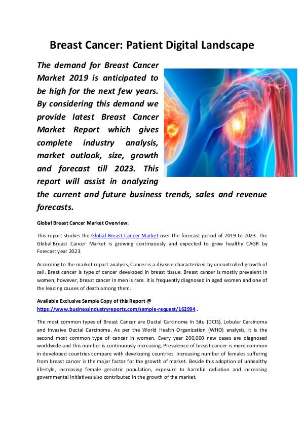 Breast Cancer Patient Digital Landscape