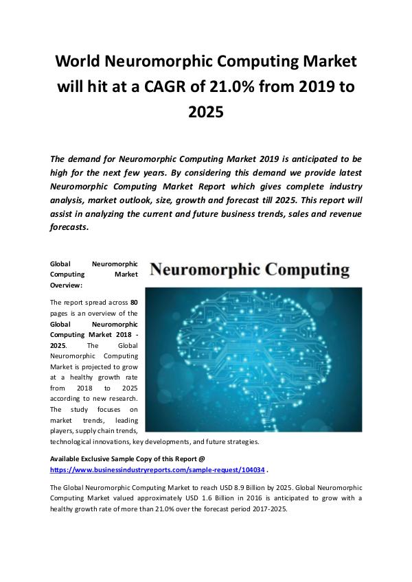 Global Neuromorphic Computing Market 2019