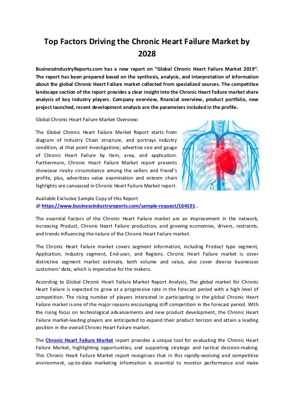 Market Research Reports Chronic Heart Failure Market 2019