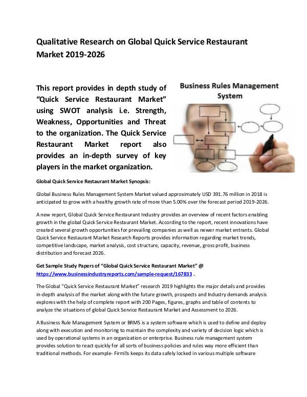 Market Research Reports Global Business Rules Management System Market Siz