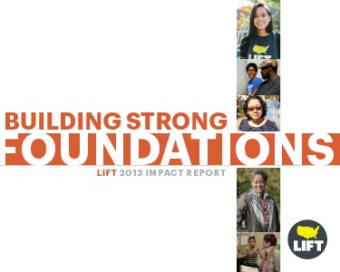 LIFT Annual Report 2013: Building Strong Foundations