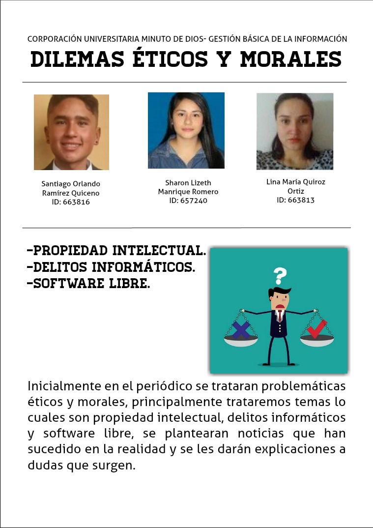 Dilemas Éticos y Morales Propiedad intelectual, Delitos informáticos.