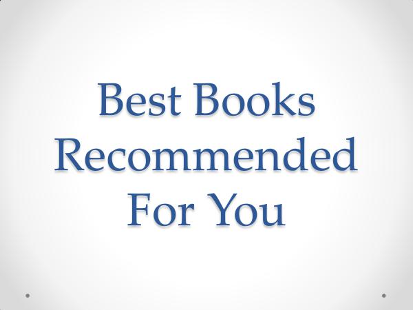 Best Books Recommended For You