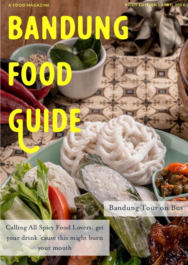 Bandung Food Guide Pilot Edition, April 2018