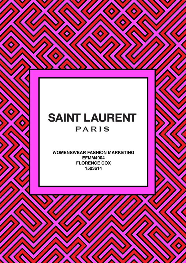 University Work Florence Cox Saint Laurent Maketing Campaign
