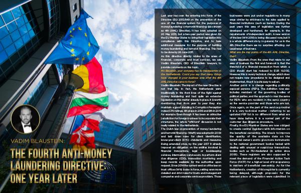 Vadim BlauStein: The Fourth Anti-Money Laundering Directive: one year English