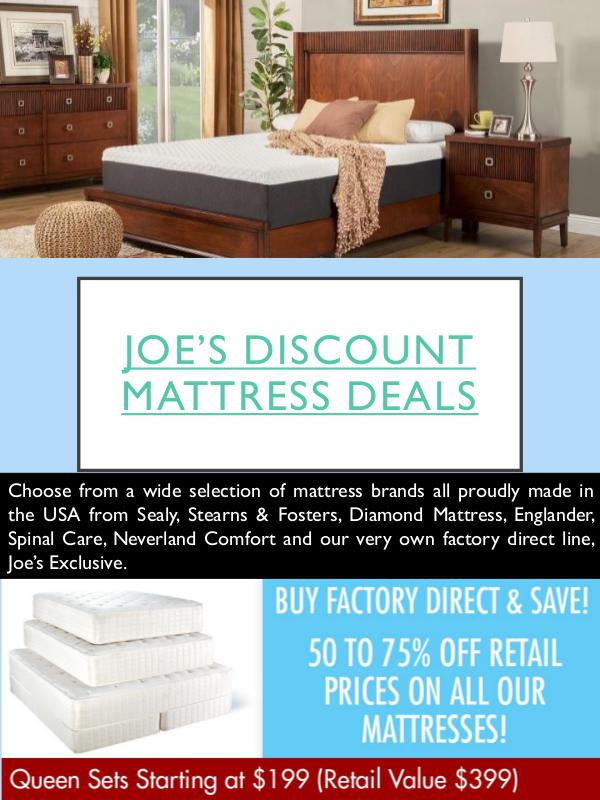 Joe’s Discount Mattress Deals Joe’s Discount Mattress Deals