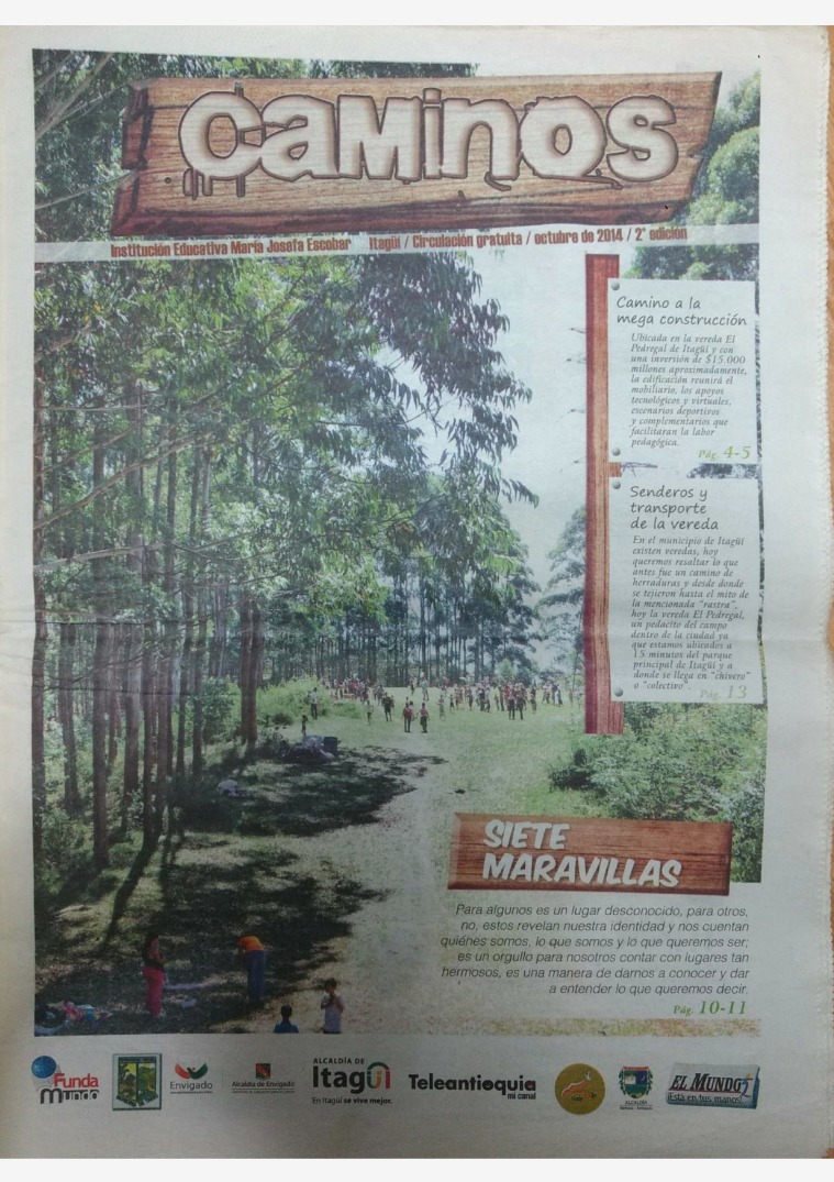 Periódico Caminos Edición 2- octubre de 2014