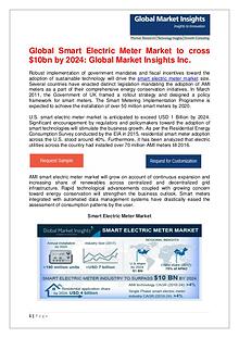 Smart Electric Meter Market to cross $10bn by 2024
