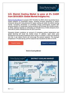 District Cooling Market to reach $140bn by 2024