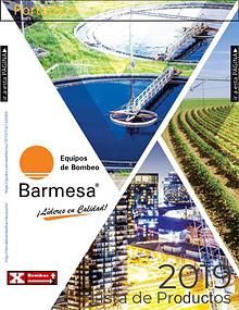 Catálogo y Lista de Precios Bombas Barnes de Mexico Barmesa 2019