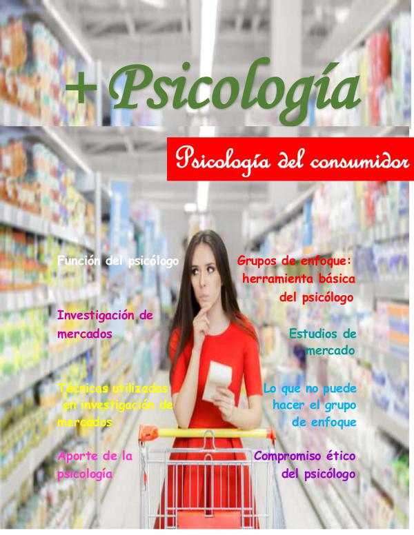 Psicología del consumidor Psicología REVISTA