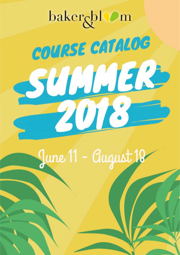 Summer Catalog 2018 Summer Catalog 2018