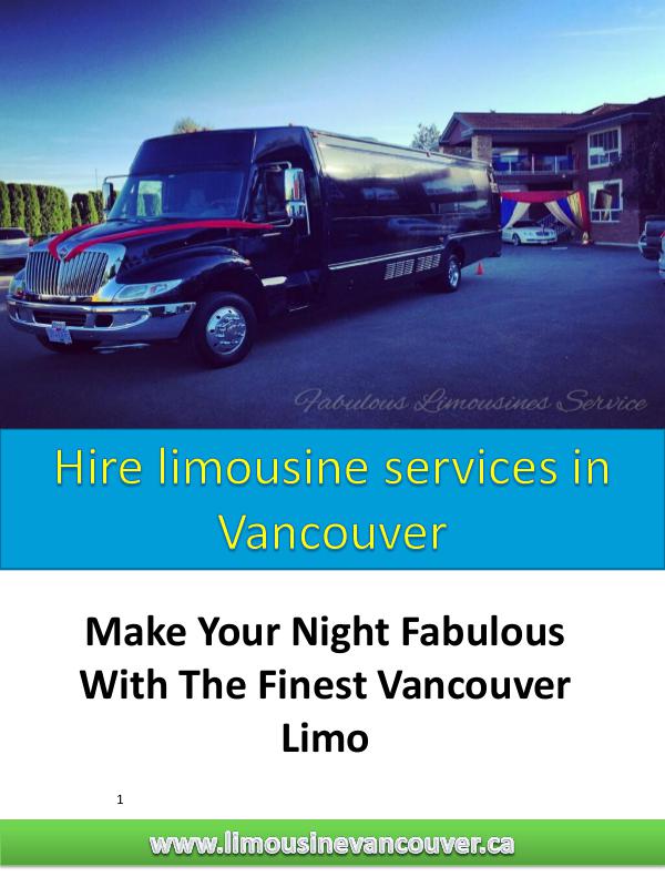 limo service Richmond Hire Party Bus in Vancouver