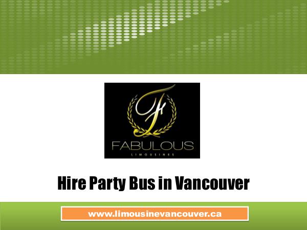 limo service Richmond Hire Party Buses in Richmond