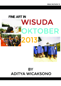 ISSUE #1/NOV 2013 : WISUDA OKTOBER 2013