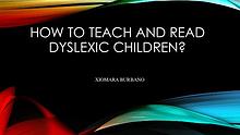 DYSLEXIA IN KIDS
