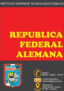 REVISTA INSTITUCIONAL "REPUBLICA FEDERAL ALEMANA"