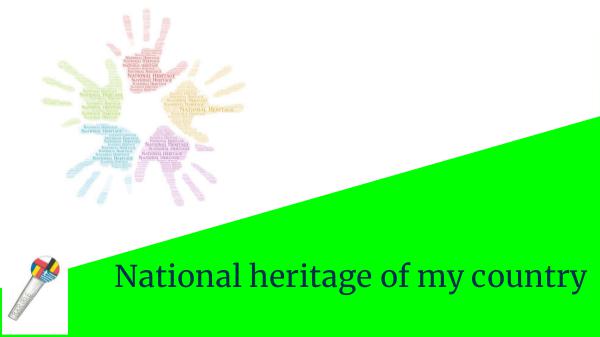 eTwinning Project e-book_National heritage of may country