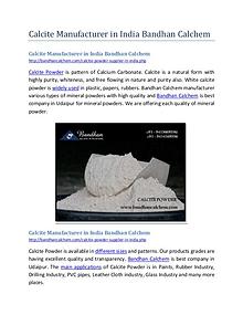 Calcite Manufacturer in India Bandhan Calchem