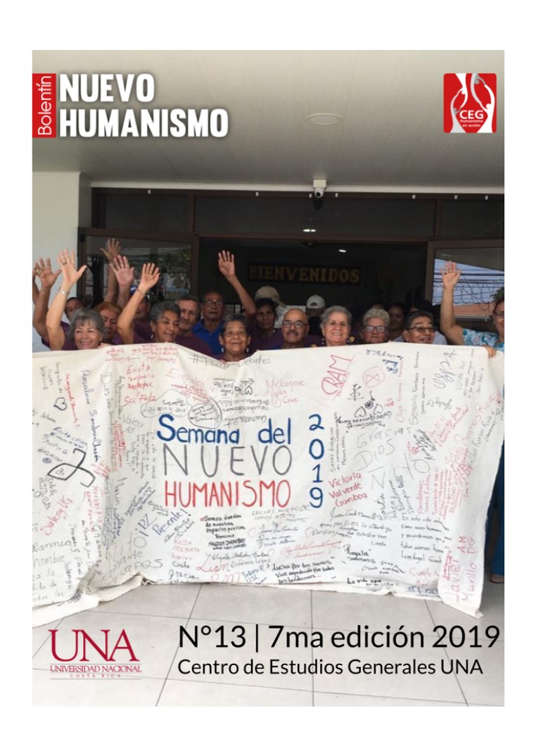 VII Edición No. 13 Boletín del Nuevo Humanismo Costa Rica