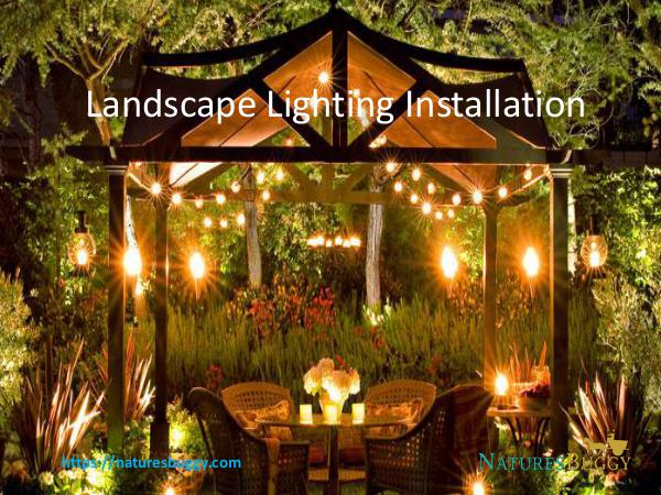 Landscape Lighting Installation Landscape Lighting Installation