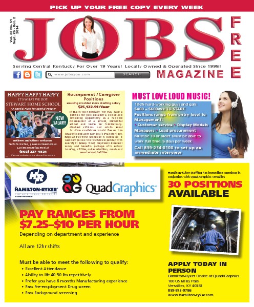 Jobs Magazine September 26 – October 2