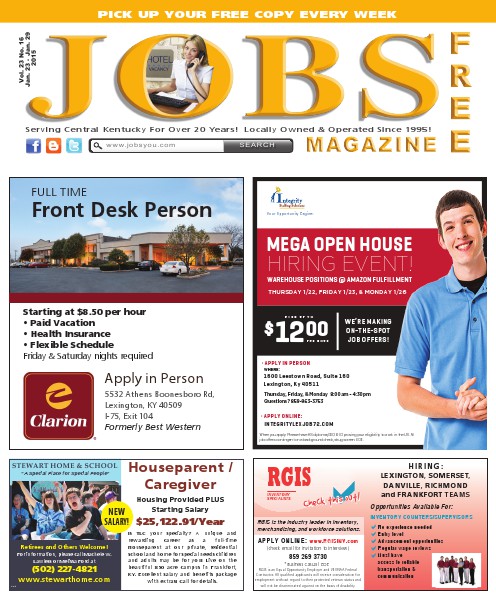 Jobs Magazine January 23 – 29, 2015