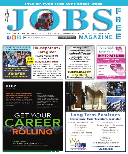 Jobs Magazine January 30 – February 5, 2015