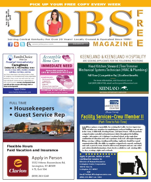 Jobs Magazine April 17 – 23, 2015