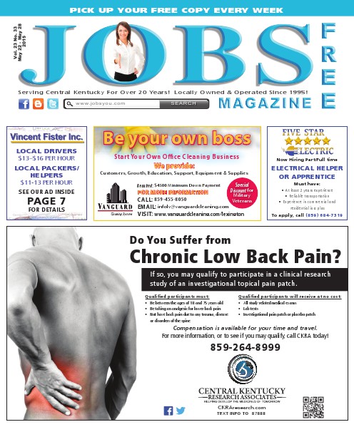 Jobs Magazine May 22 – 28, 2015