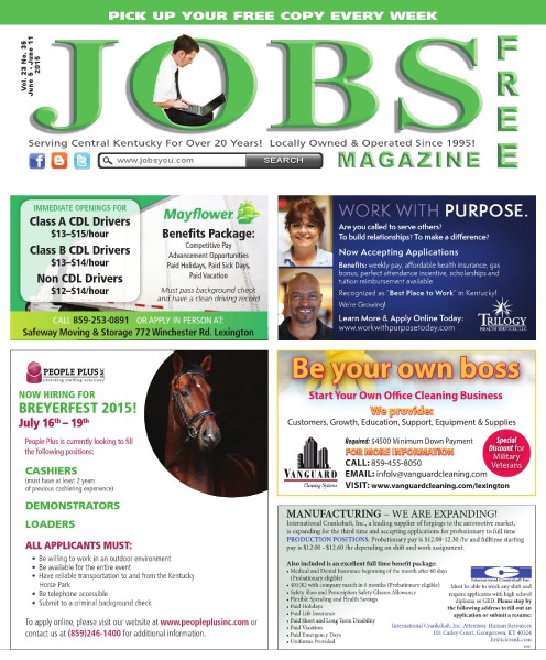 Jobs Magazine June 5 – June 11, 2015