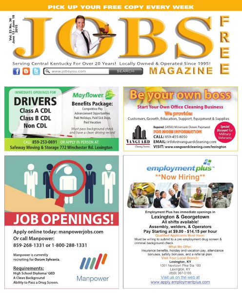 Jobs Magazine June 12 – 18, 2015