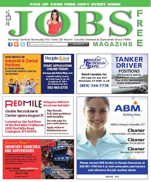 Jobs Magazine July 31 – August 6, 2015