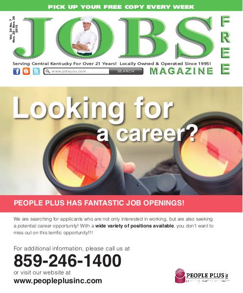 Jobs Magazine November 20 – 26, 2015