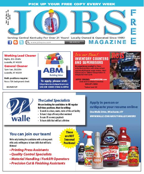 Jobs Magazine December 4 – 10, 2015