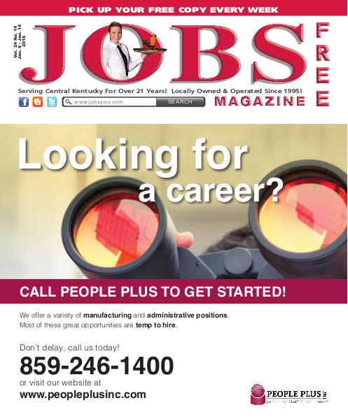 Jobs Magazine January 8 – 14, 2016