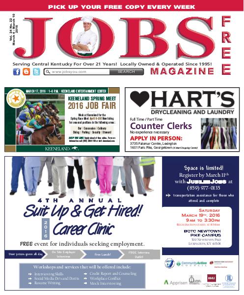 Jobs Magazine March 4 – March 10, 2016